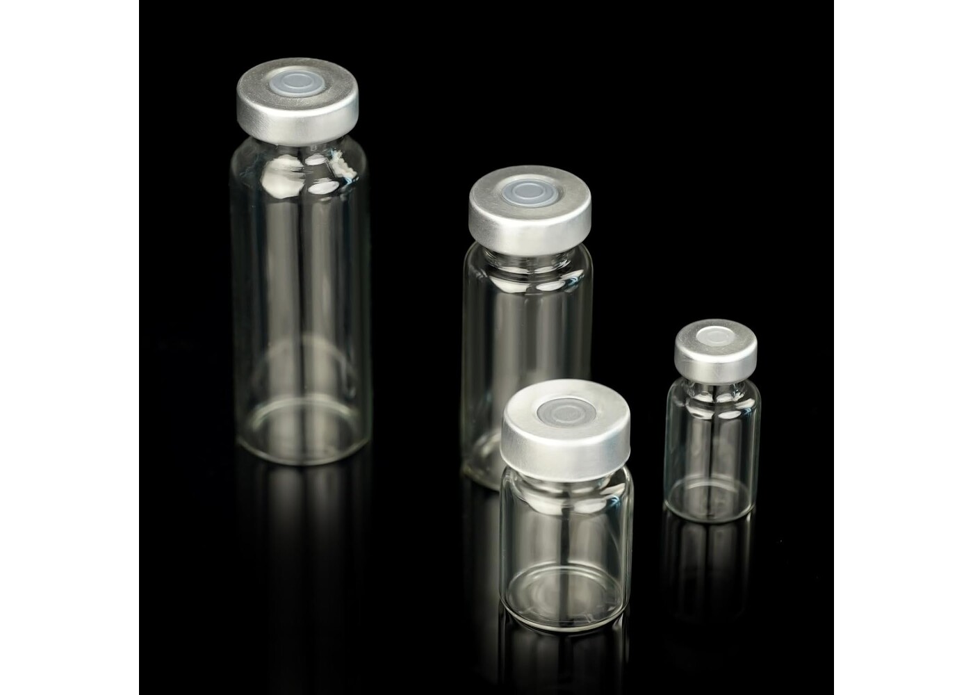 Rexar Borosilicate Glass Sealed Sample Vials with Self-Healing Septum – 3 ml (Pack of 10)