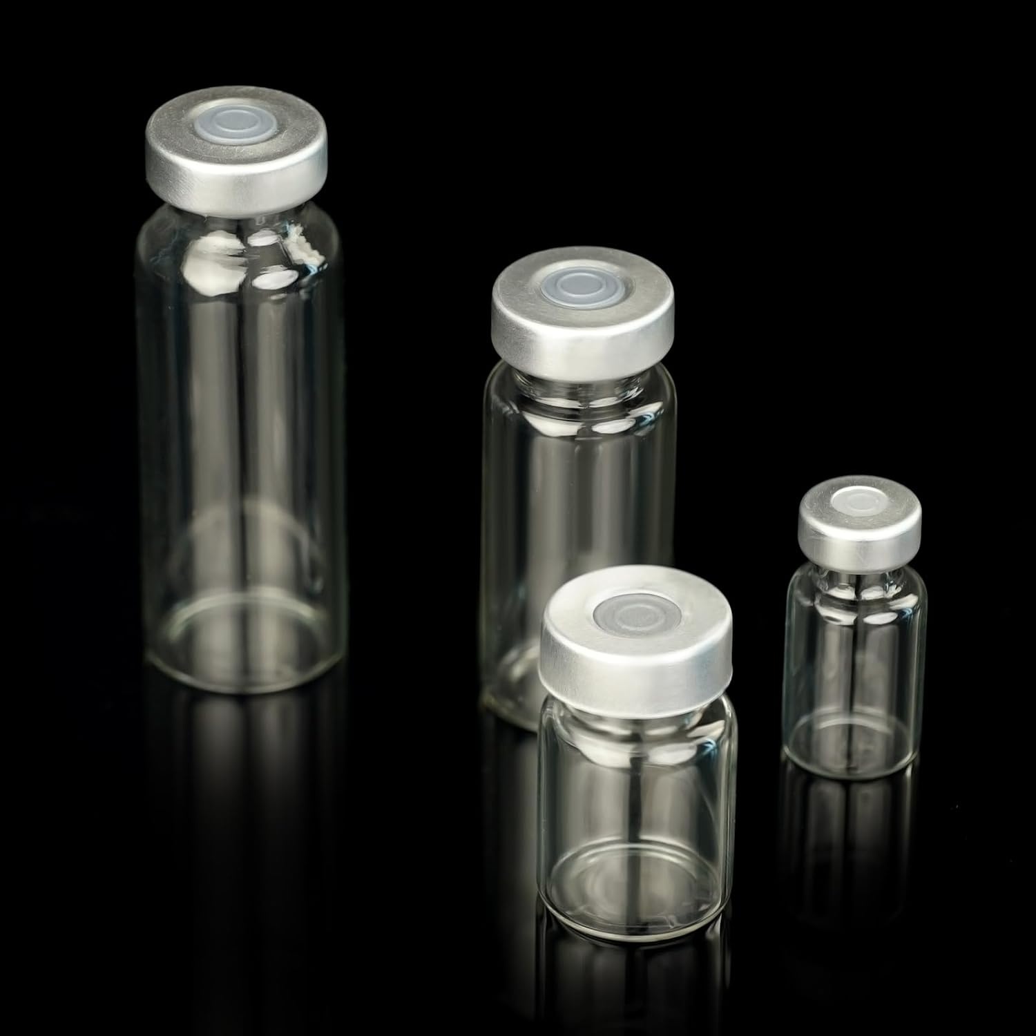 Rexar Borosilicate Glass Sealed Sample Vials with Self-Healing Septum – 3 ml (Pack of 10)