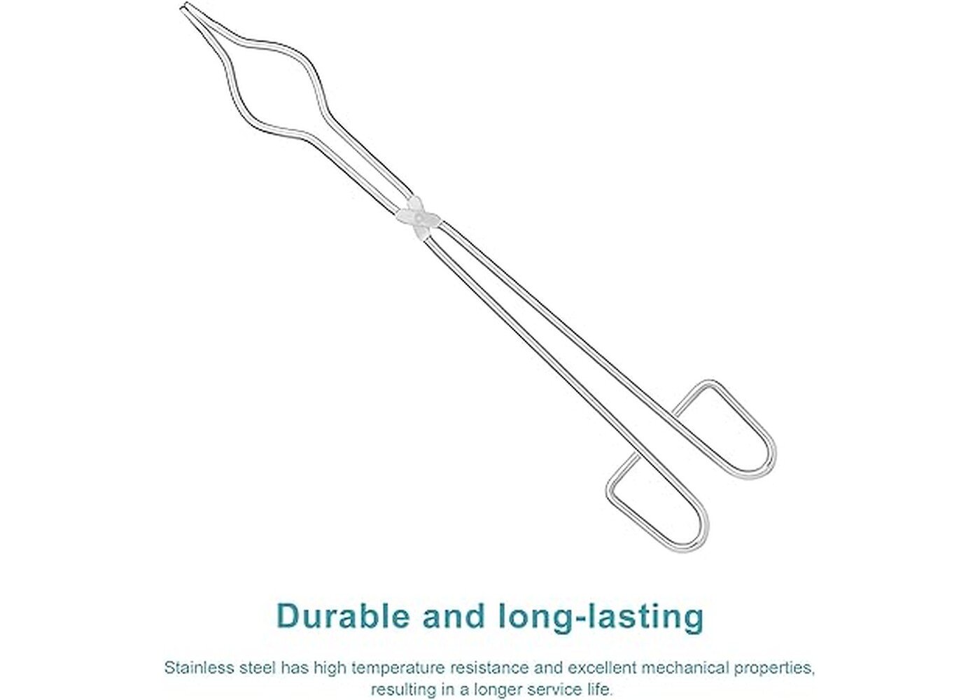 Rexar Laboratory Crucible Tongs 40 cm – Stainless Steel High Temperature Handling Tool