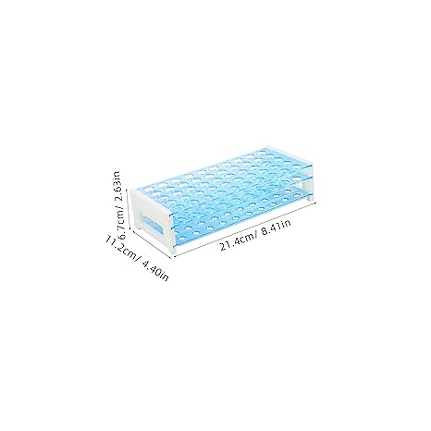 Rexar Detachable Test Tube Rack for Laboratory and Centrifuge Tubes – Tube Holder for 50 Tubes