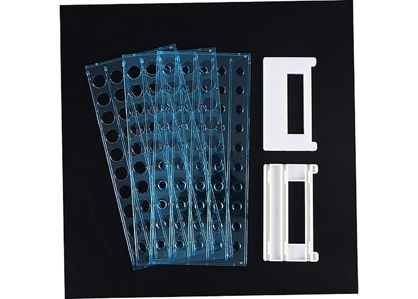 Rexar Detachable Test Tube Rack for Laboratory and Centrifuge Tubes – Tube Holder for 50 Tubes