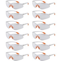 Rexar Transparent Safety Glasses – 12 Pack