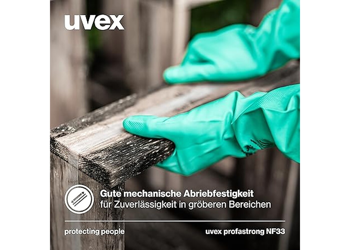 Rexar Uvex Profastrong NF33 Nitrile Chemical Protection Gloves – 3 Pair Pack
