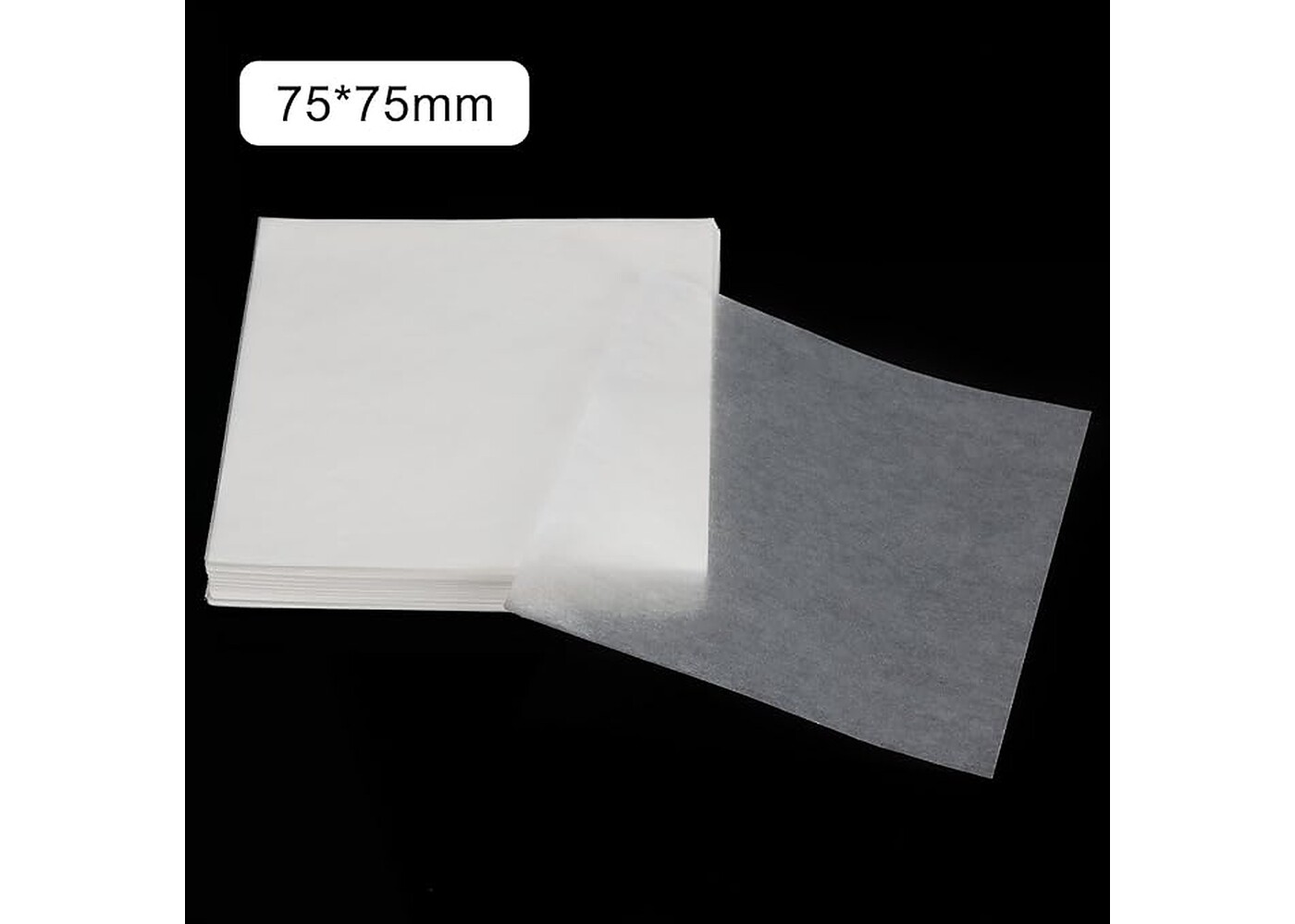Rexar Weighing Paper for Laboratory Sample Handling – 75 × 75 mm (500 pcs)