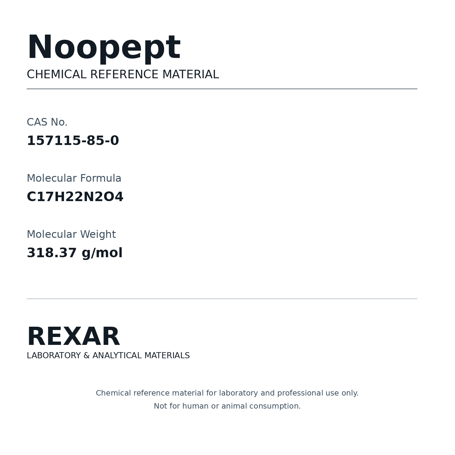 Rexar Noopept - CAS 157115-85-0