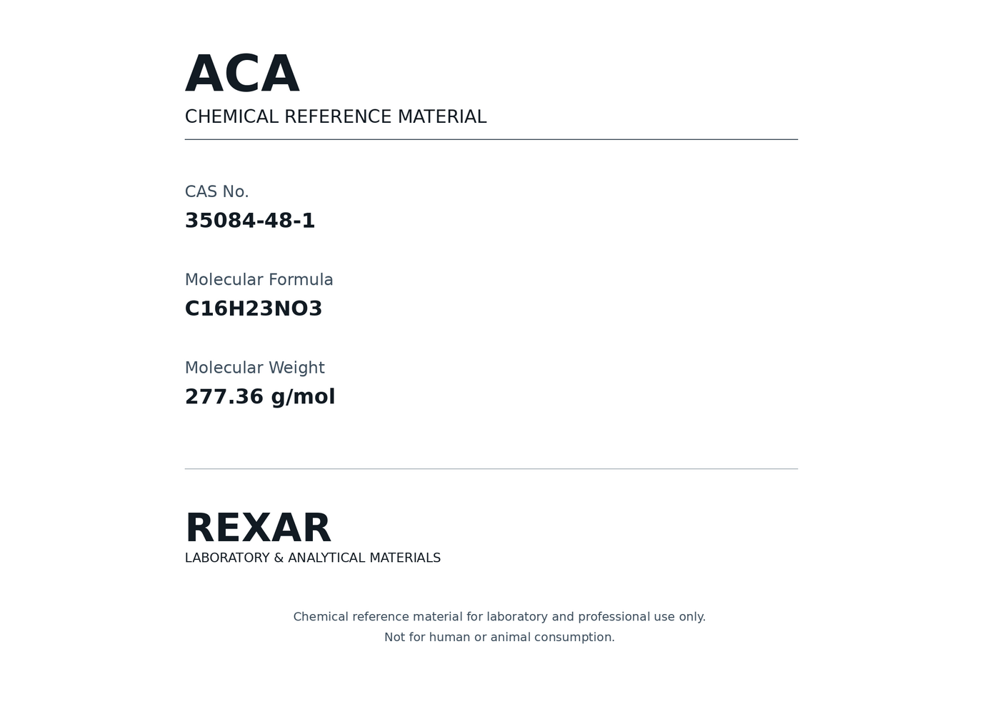Rexar ACA - CAS 35084-48-1