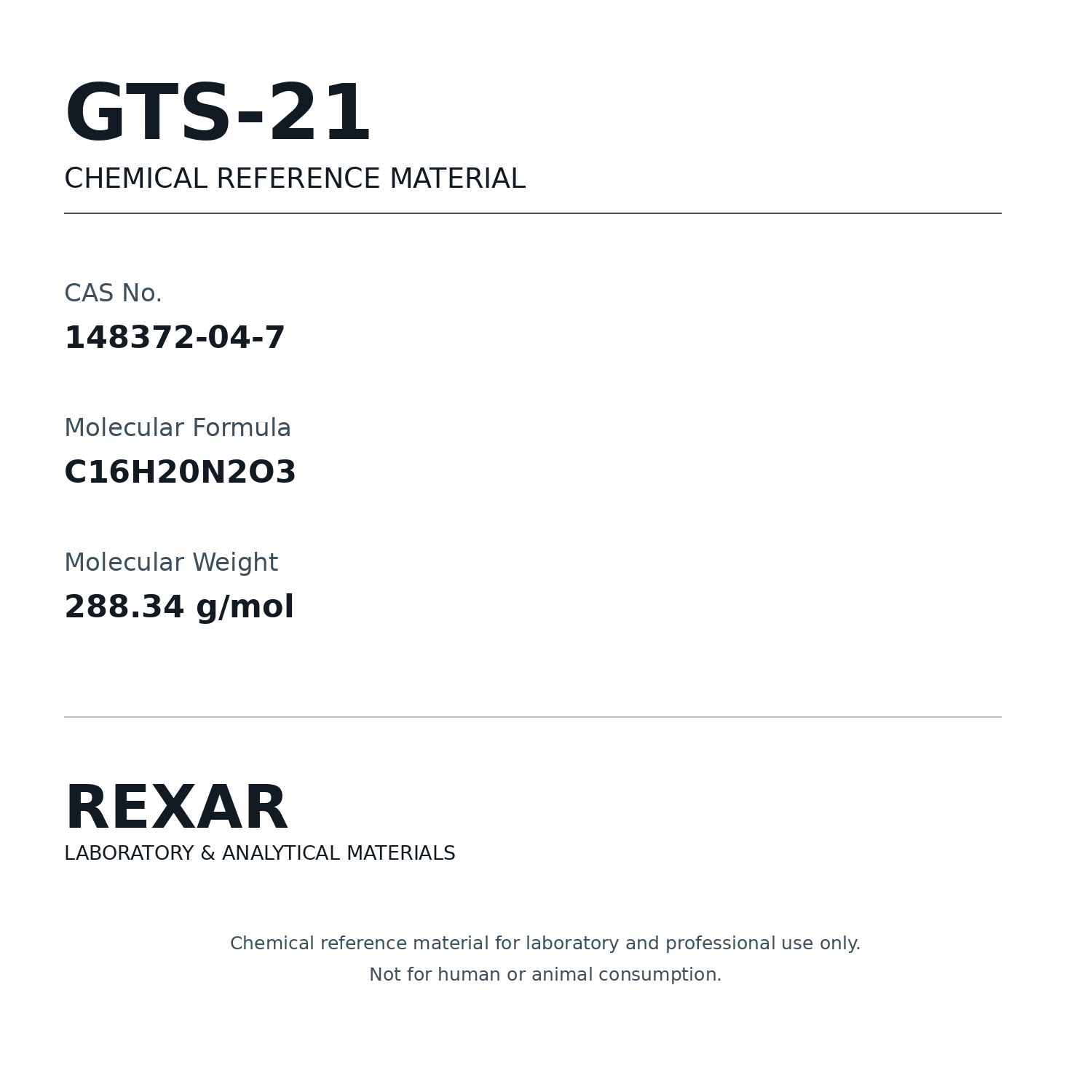 Rexar GTS-21 – CAS 148372-04-7