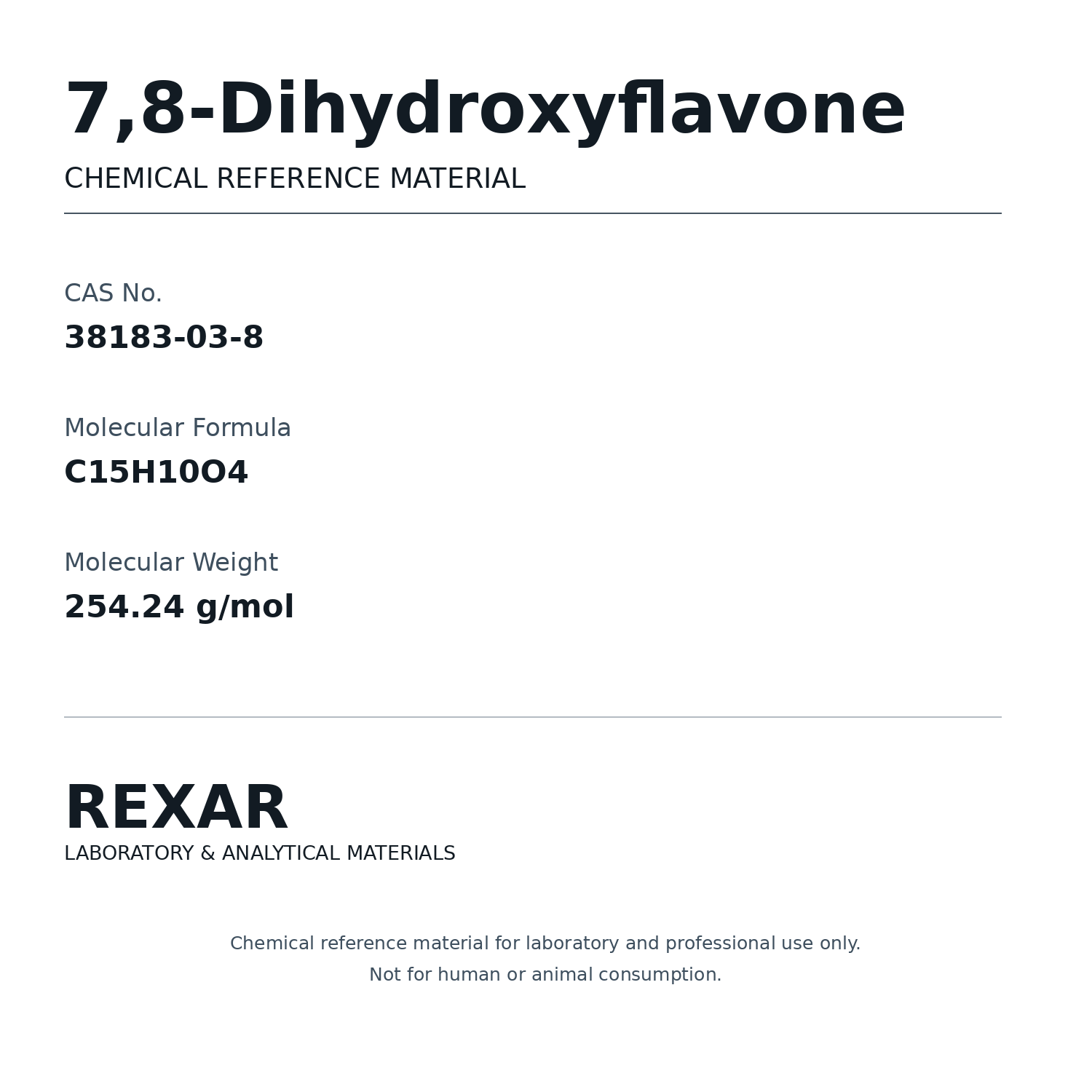 Rexar 7,8‑Dihydroxyflavone - CAS 38183-03-8