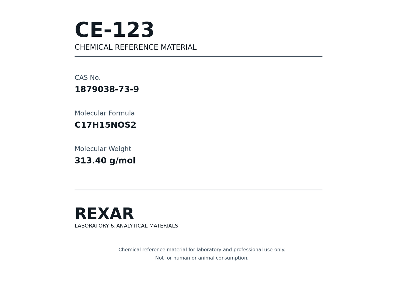 Rexar CE-123 - CAS 1879038-73-9