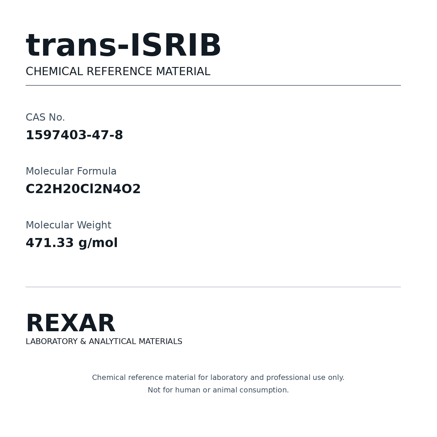 Rexar trans-ISRIB - CAS 1597403-47-8