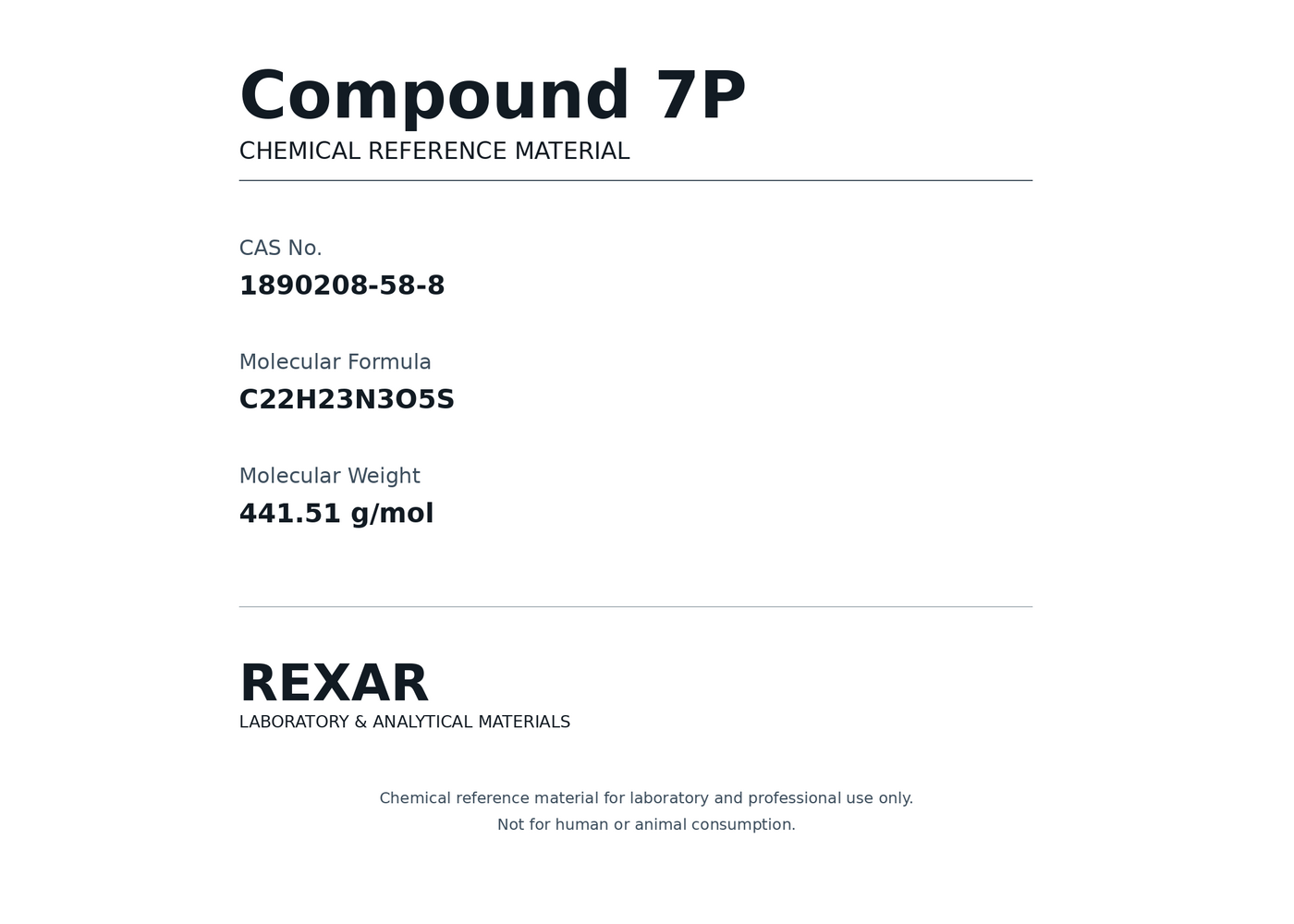 Rexar Compound-7P - CAS 1890208-58-8