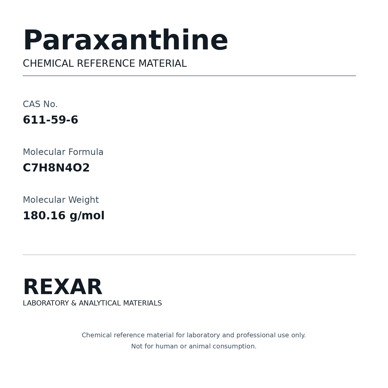 Rexar Paraxanthine - CAS 611-59-6
