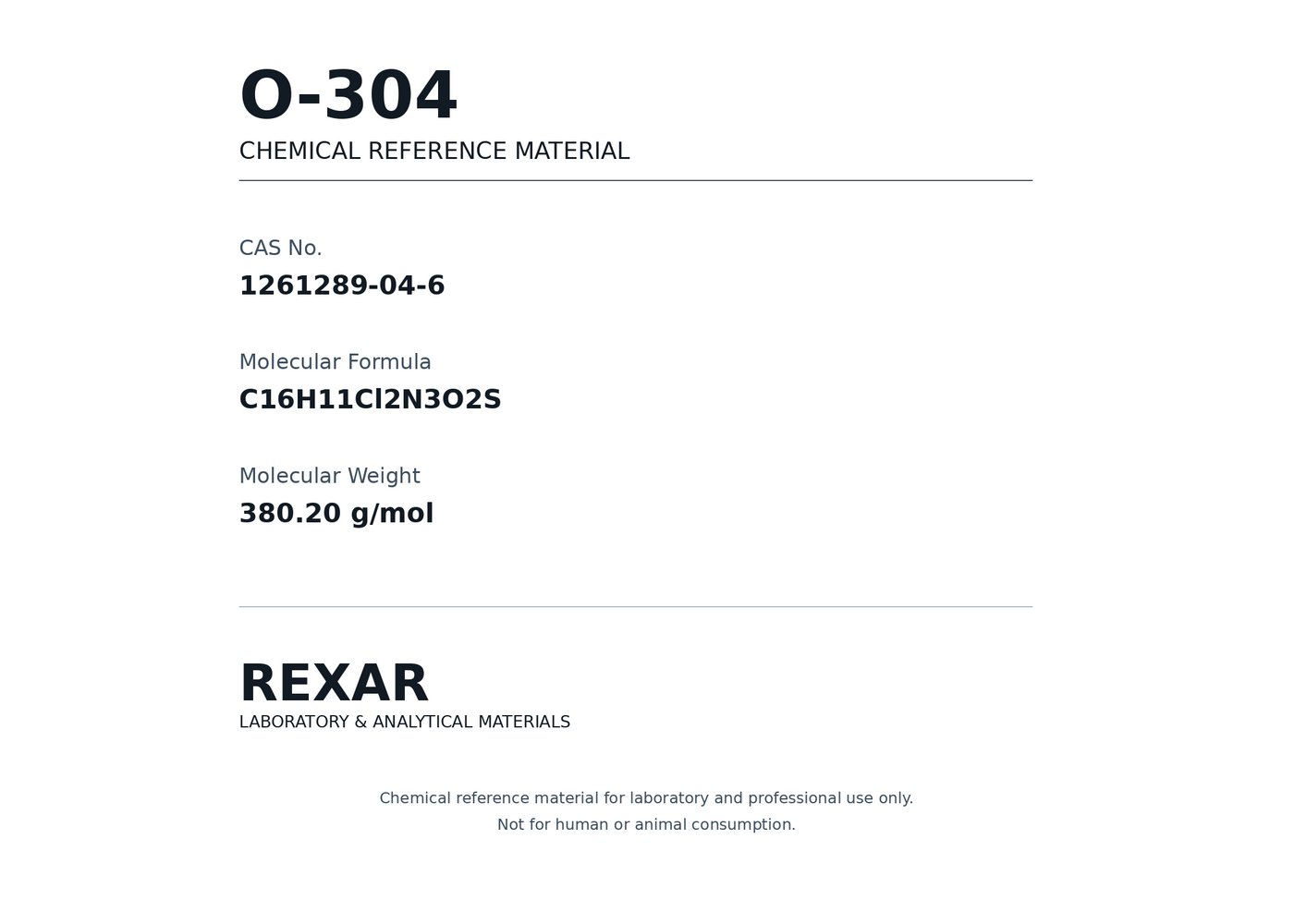 Rexar O-304 - CAS 1261289-04-6