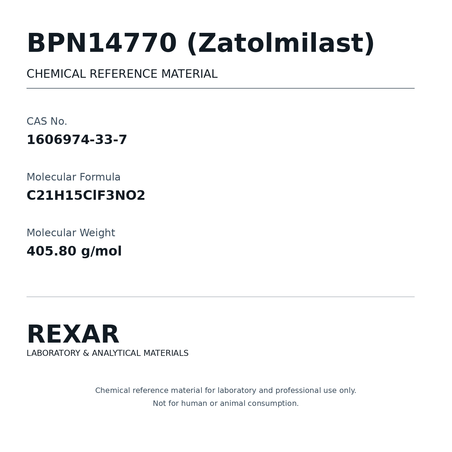 Rexar BPN14770 - CAS: 1606974-33-7