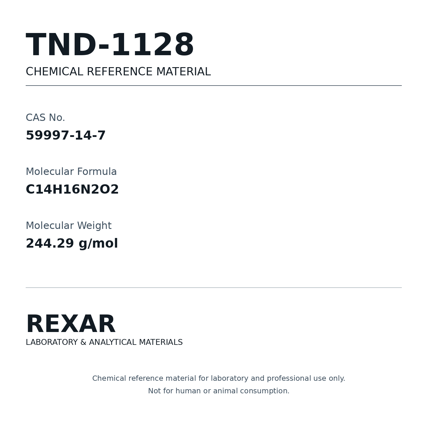 Rexar TND-1128 – CAS 59997-14-7