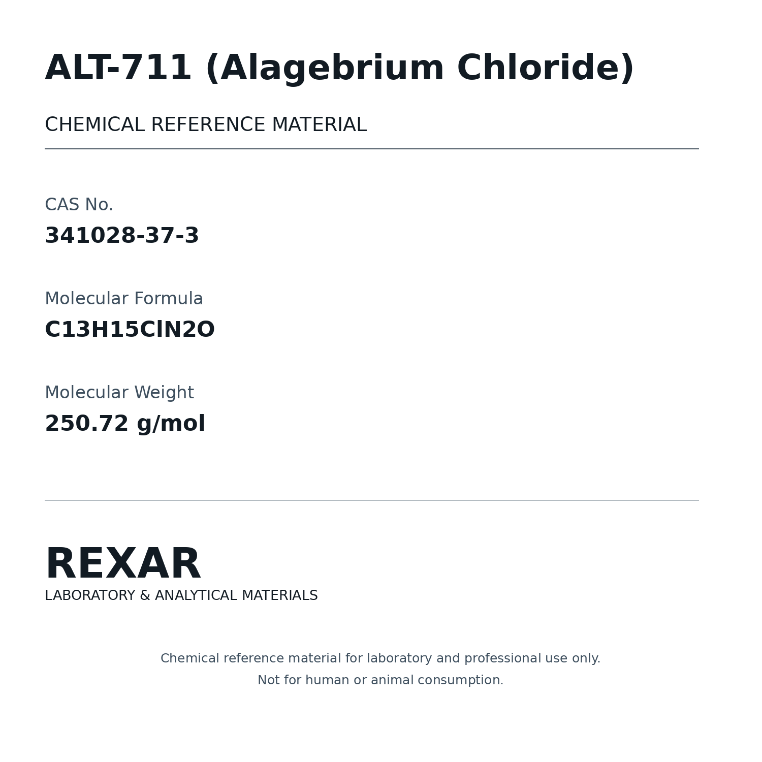 Rexar ALT-711  - CAS 341028-37-3