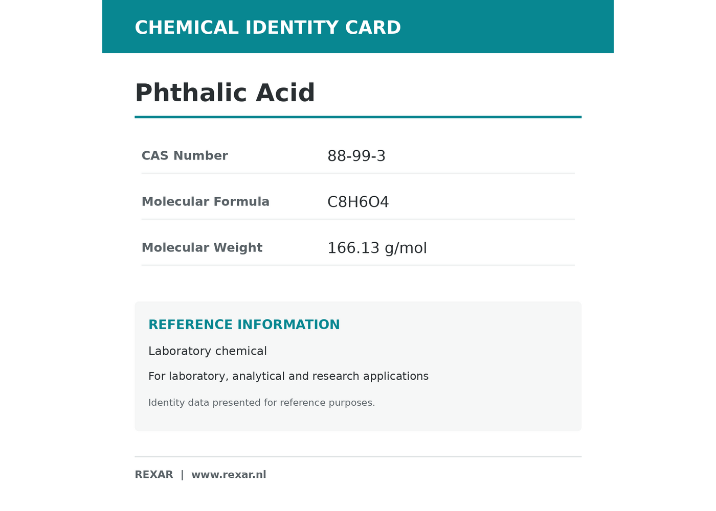 Rexar Phthalic Acid