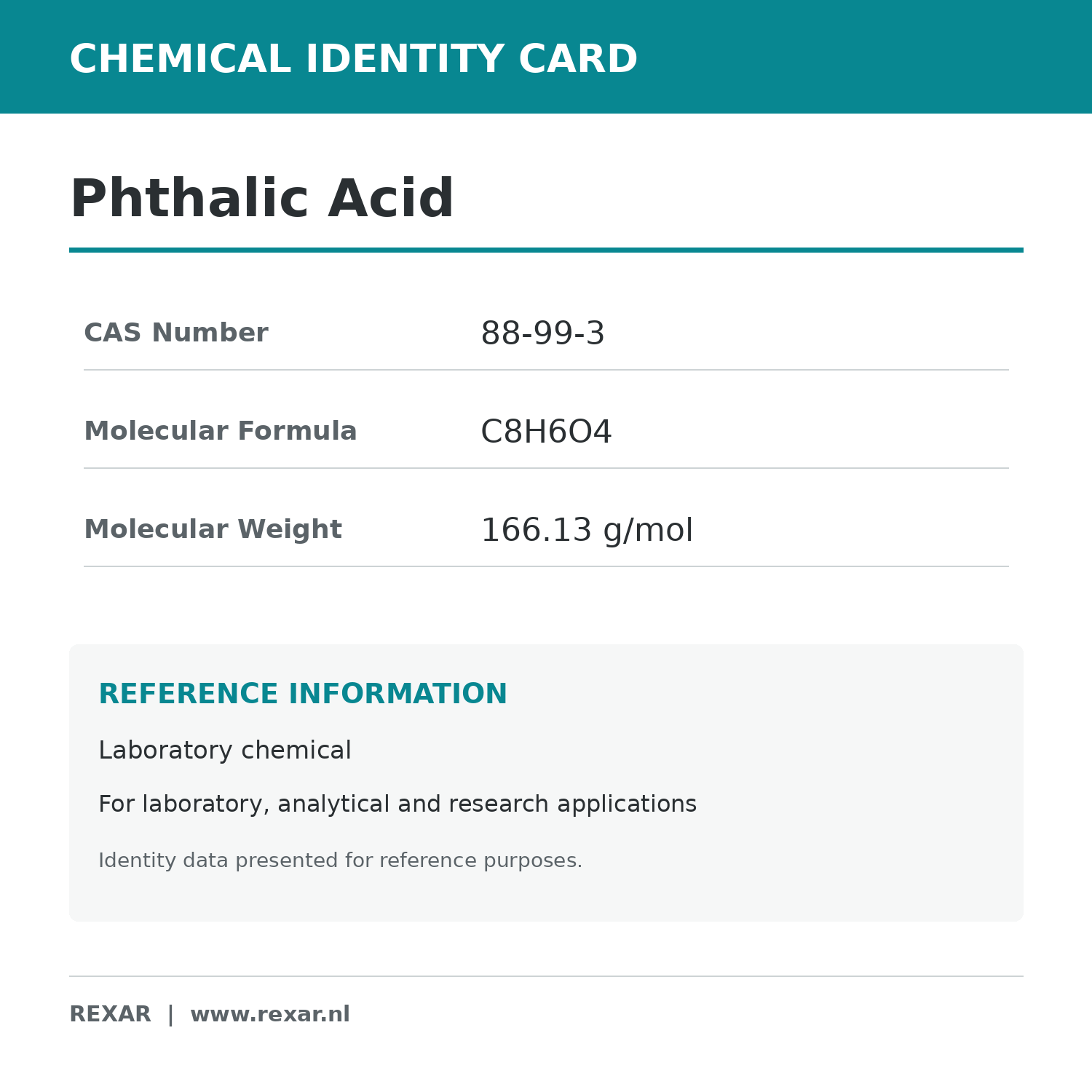 Rexar Phthalic Acid