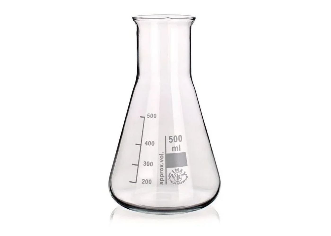 Rexar Matraz Erlenmeyer 500 ml – Vidrio de laboratorio para aplicaciones analíticas