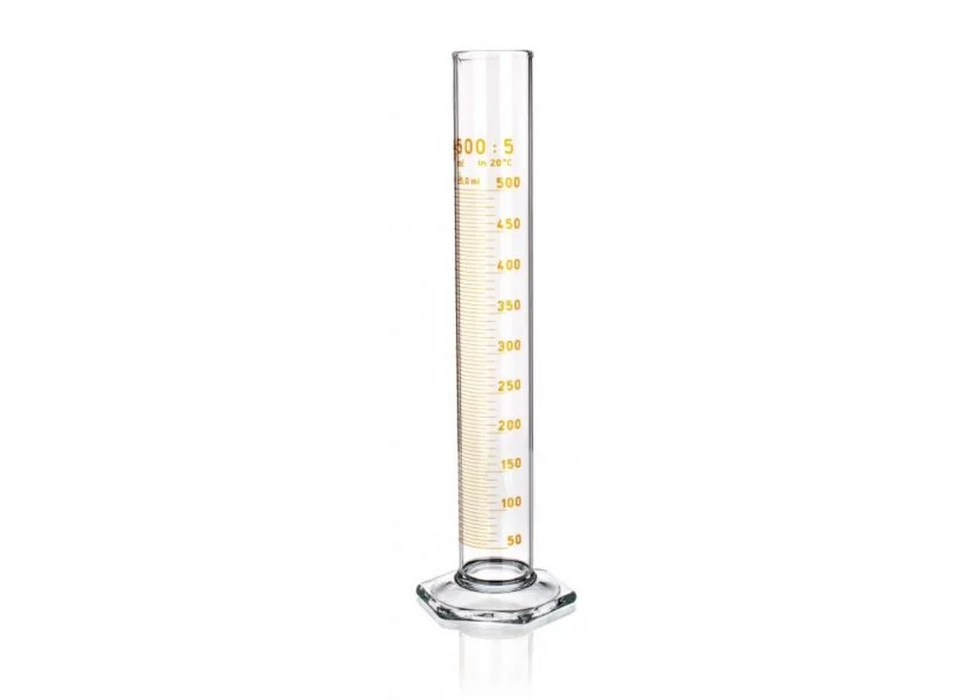 Rexar Messzylinder 50 ml hohe Form – Laborglas für analytische Anwendungen