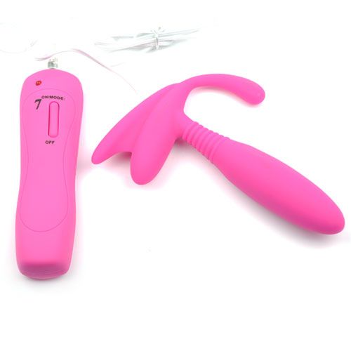 Roze anaal vibrator met zeven snelheden