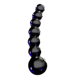 Pipedream Bolvormige glazen dildo Icicles No 66 zwart