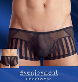 Svenjoyment Underwear Zwarte transparante mannenshort
