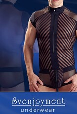 Svenjoyment Underwear Zwart transparante heren body