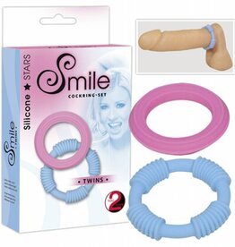 Erotic Entertainment Love Toys Smile Twins Cock Ring Set