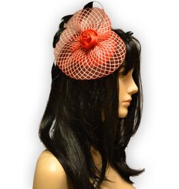 Feather and Flowers Mini Hat