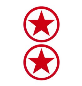 Shots Toys Nipple Sticker - Red Stars