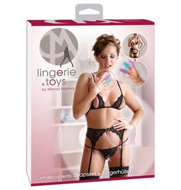 Mandy mystery Line Jarretel set + Vinger Sleeves