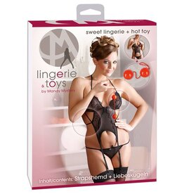 Mandy mystery Line Jarretel Set + Loveballs