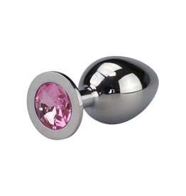 Aluminum Buttplug With Pink