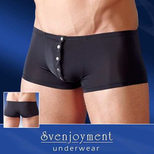 Svenjoyment Underwear Heren Boxer met Drukknoopjes - Zwart