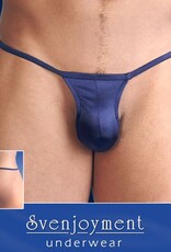 Svenjoyment Underwear Sexy Mannen String - Donker Blauw