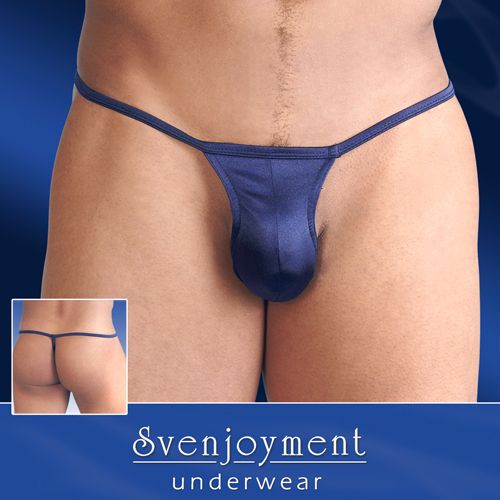Svenjoyment Underwear Sexy Mannen String - Donker Blauw