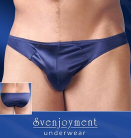 Svenjoyment Underwear Heren Slip - Glanzend Blauw