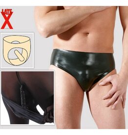 The Latex Collection Latex Briefs with Anal Plug
