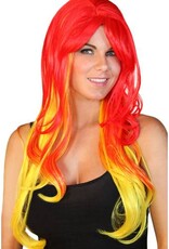 Red And Yellow Party Wig