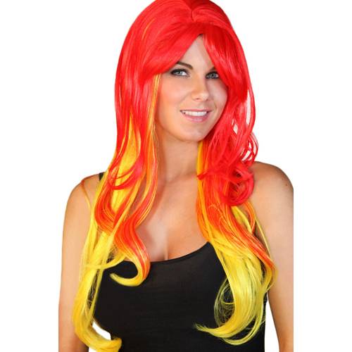 Red And Yellow Party Wig