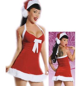 2 Piece Christmas Dress - Naughty Santa Girl