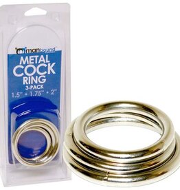 Metal Cock Ring 3-Pack