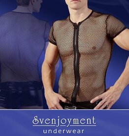 Sven O Underwear T-shirt net met rits