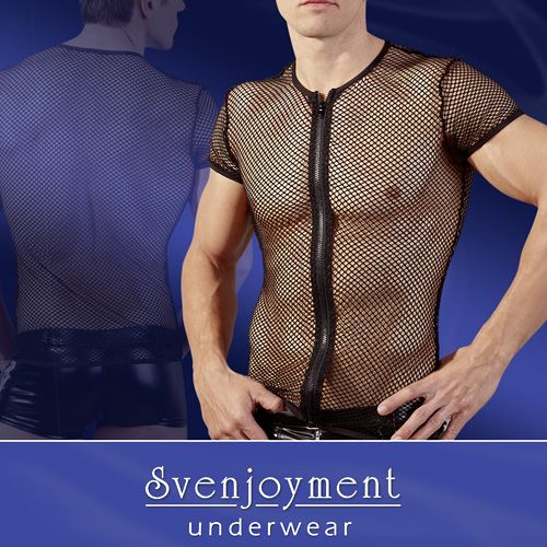 Sven O Underwear T-shirt net met rits