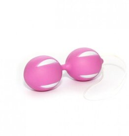 Ben Wa Orgasm Balls - Pink/White
