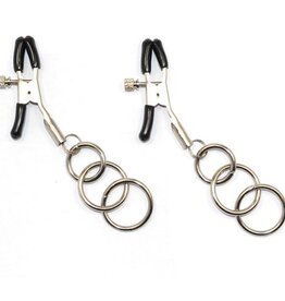 Whitelabel Sextoys Nipple Clamps with 3 Rings