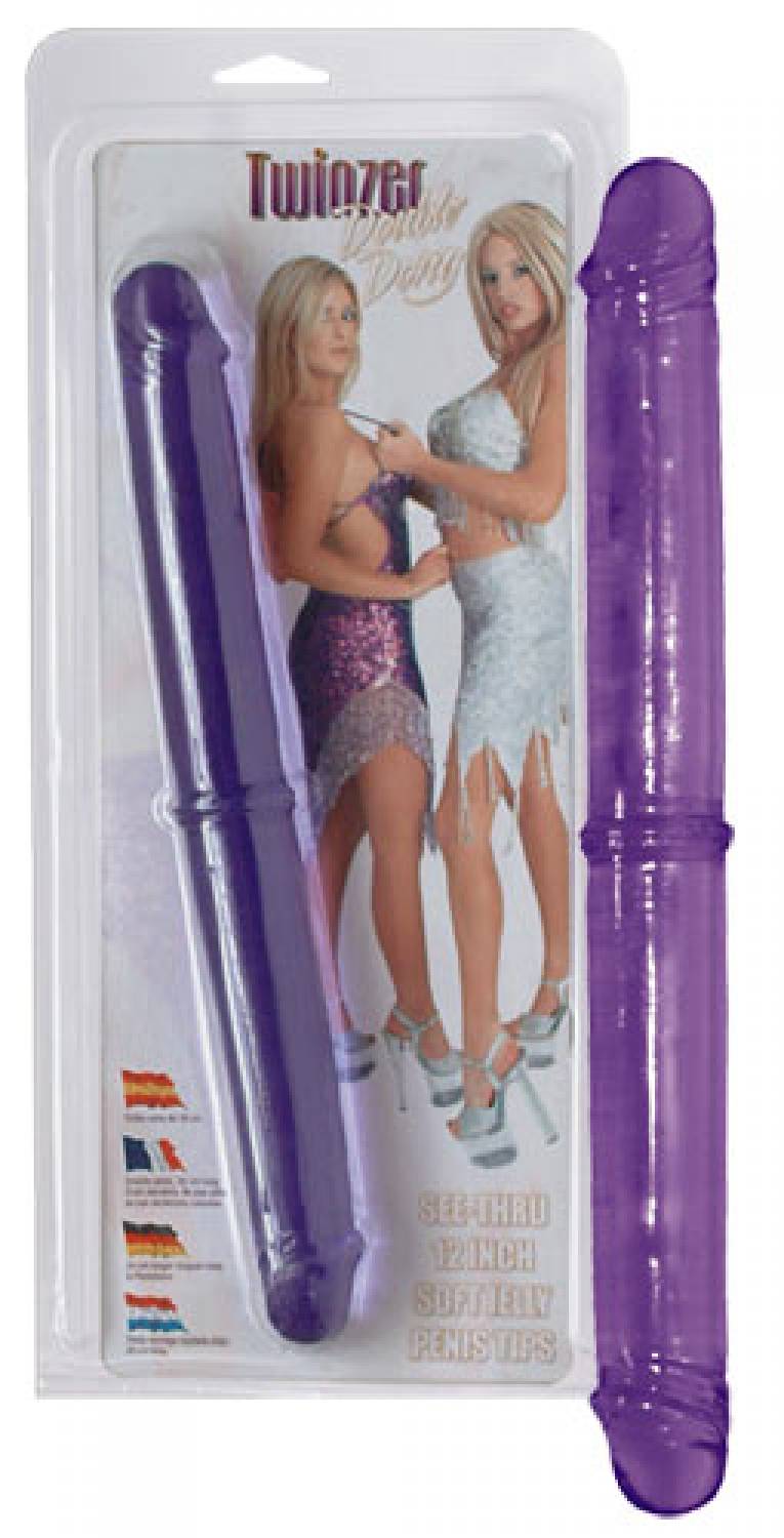 Erotic Entertainment Love Toys Twinzer Double Dong purple