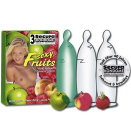 Secura Kondome Secura Sexy Fruits Condooms - 3 Stuks