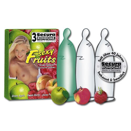 Secura Kondome Secura Sexy Fruits Condooms - 3 Stuks